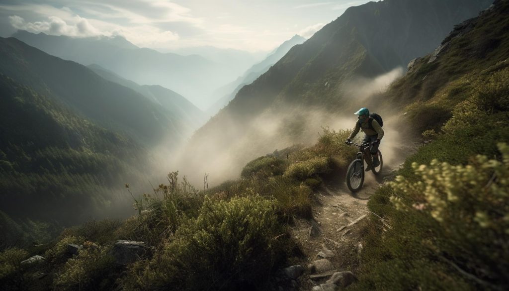 Riding an electric hunting bike